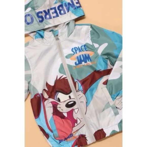 Members Only Space Jam A New Legacy Kids Camo Tune Squad Jacket Multicolor 10/12 - Picture 8 of 8
